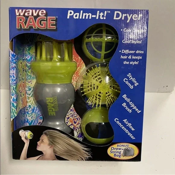 Palm It Dryer Wave Rage Vintage Hair Dryer - Picture 3 of 4